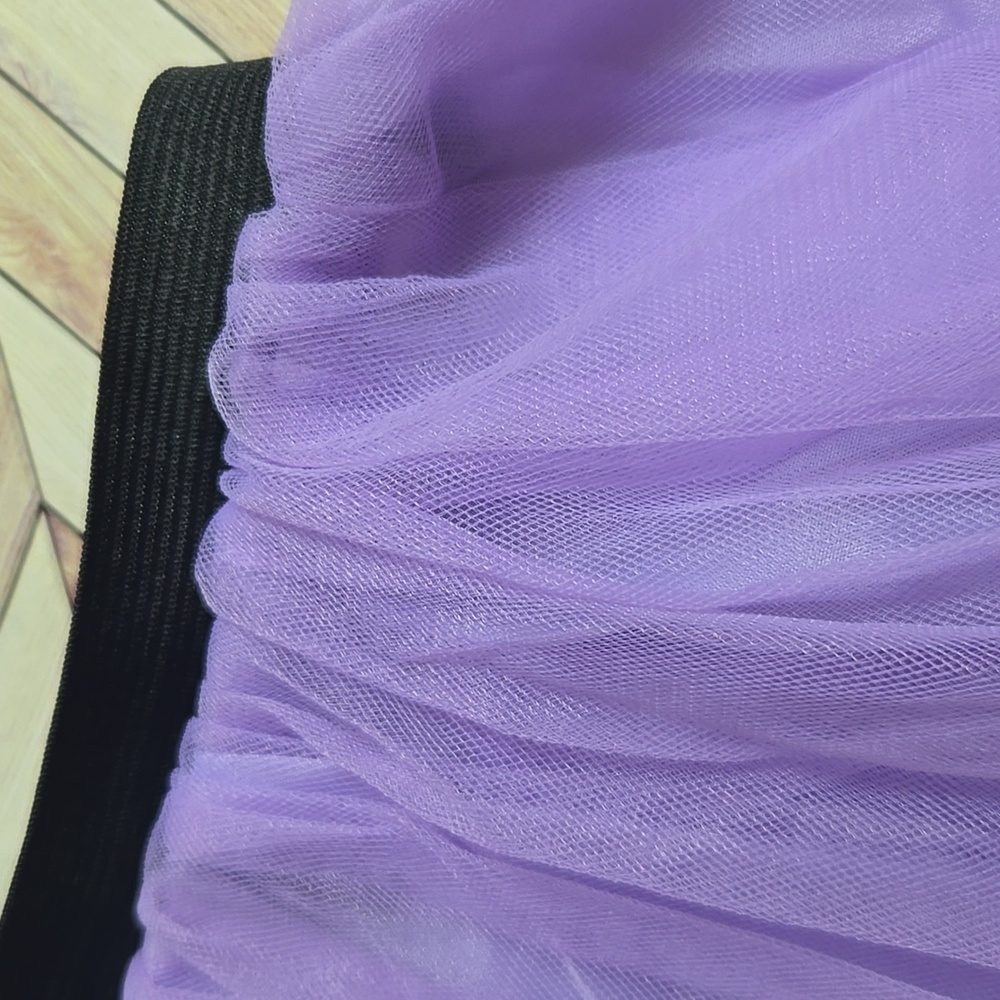 Girl's Purple Ballet Mesh Tutu Skirt Dance Halloween Costume Birthday Party - Picture 3 of 10